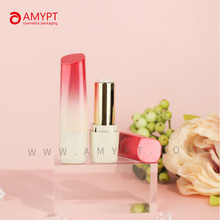 Cajas de lápiz labial de Color degradado rosa, contenedor vacío de lápiz labial, embalaje cosmético de plástico, embalajes de maquillaje