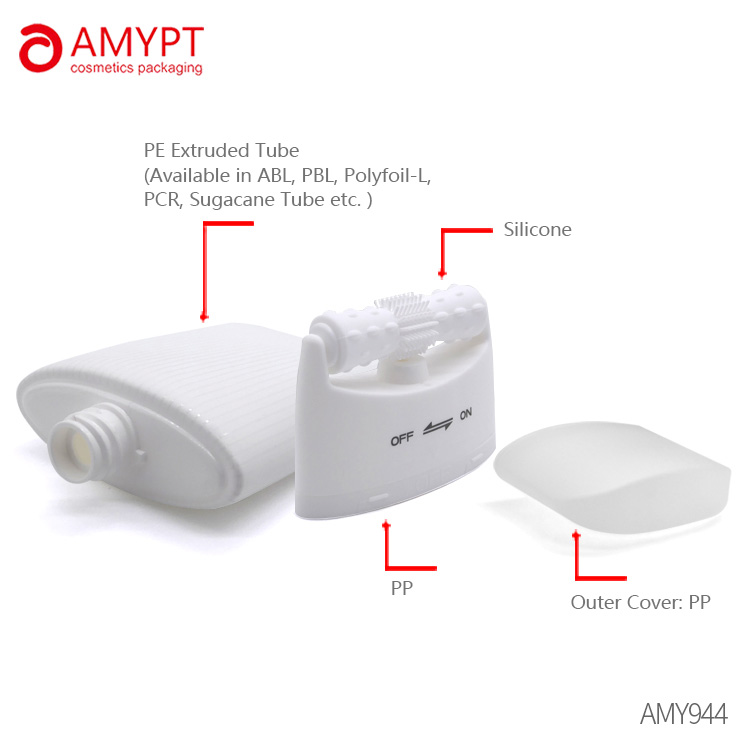 Los cosméticos especiales modificados para requisitos particulares de la loción principal del masaje del rodillo del tubo plástico modificado para requisitos particulares 150ml vacian el tubo